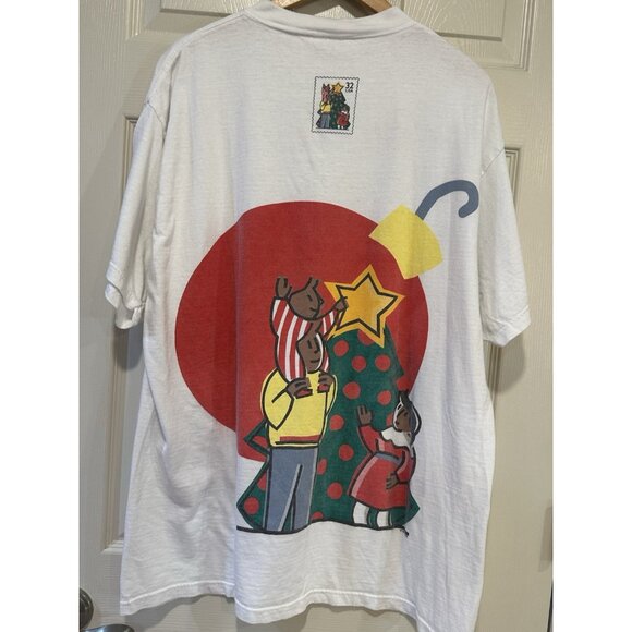 Vintage  1996 Tulrex USPS Stamps T Shirt‎ Size XL - Picture 4 of 5